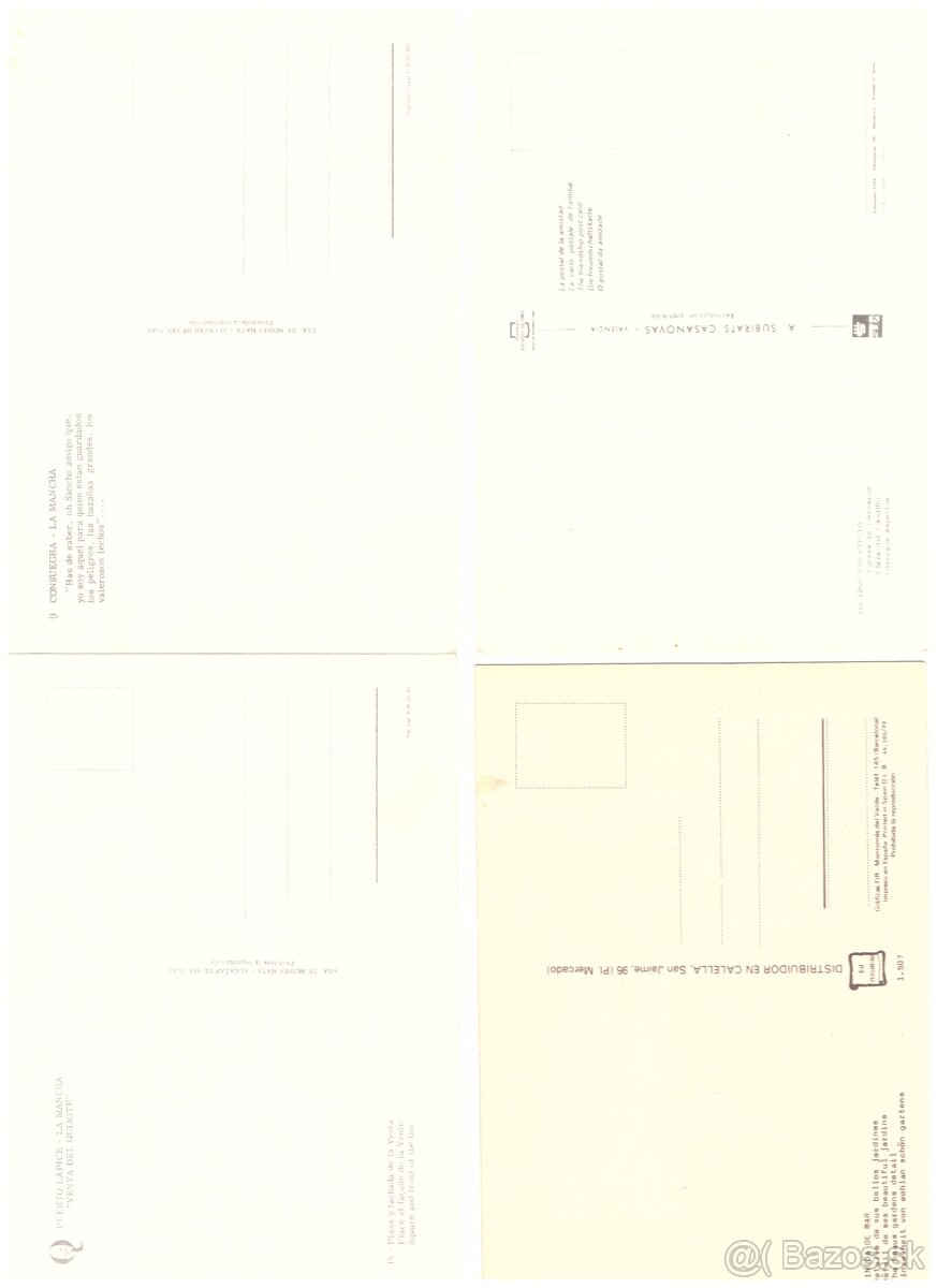 Pohľadnice mix svet farebne 3 - 4