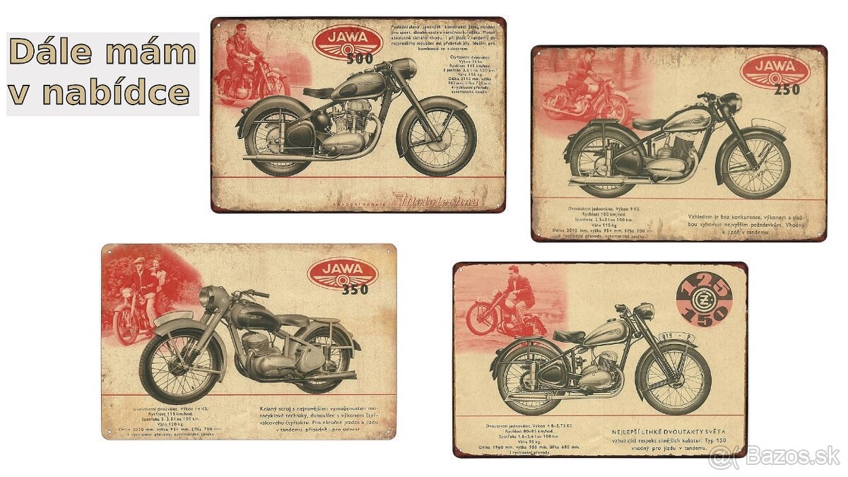 plechová cedule - motocykl Triumph Speed Twin - 4