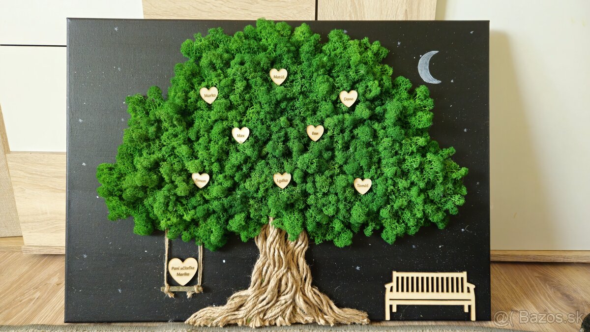 Machový obraz v rôznych rozmeroch - 4