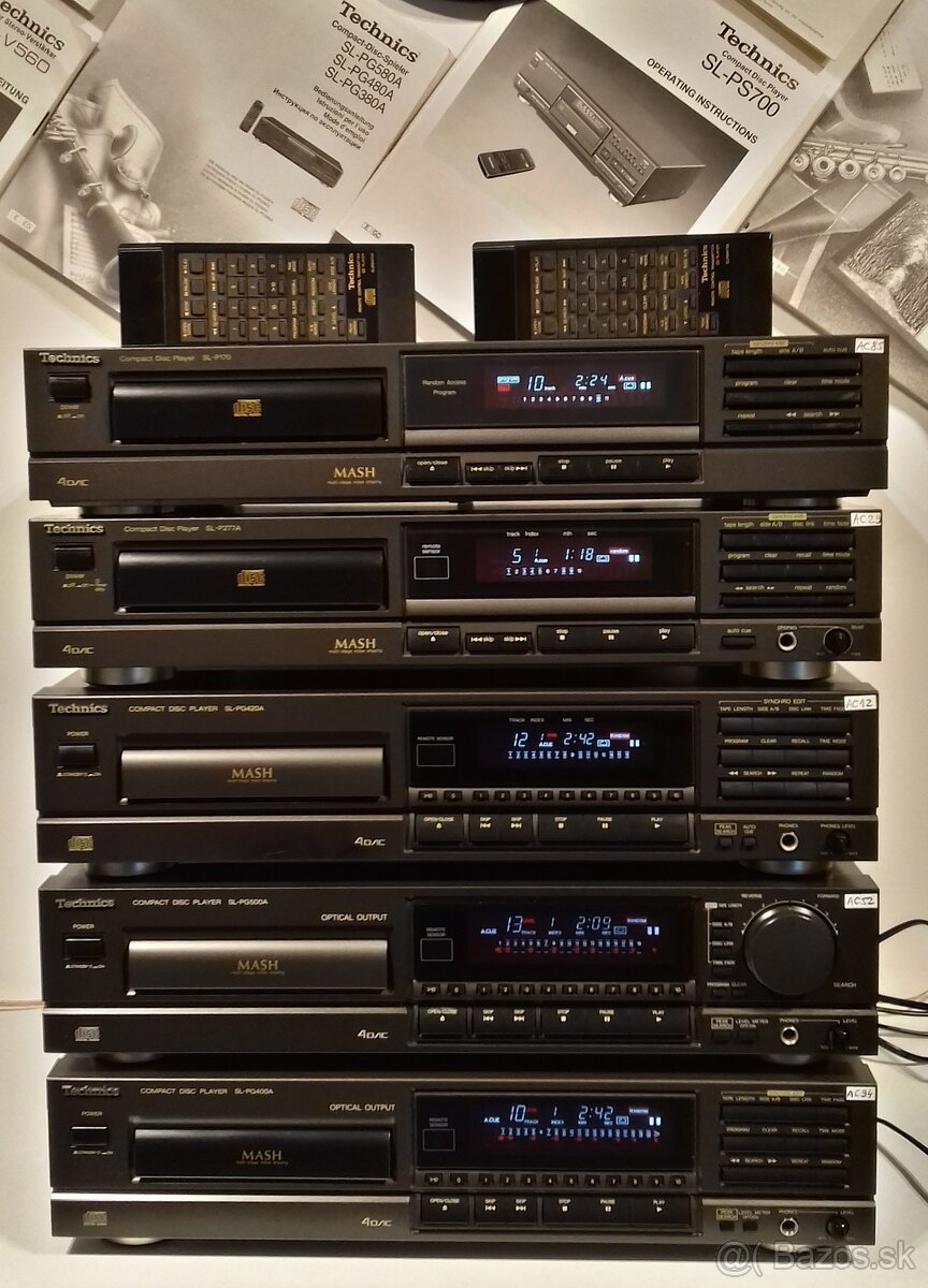 Seria CD prehravac TECHNICS CD2 velky display prevodnik MASH - 4