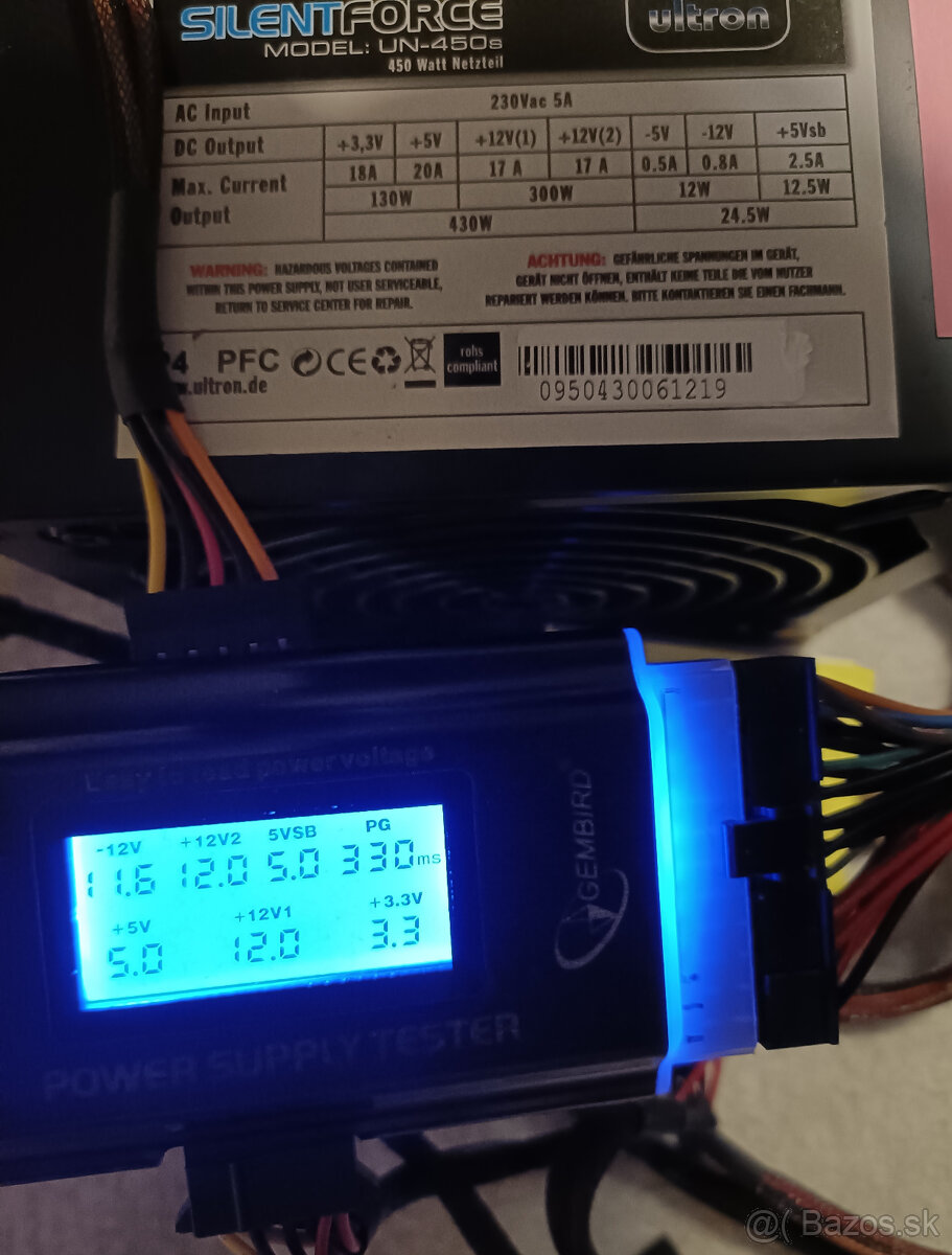 Predám zdroje do PC, konektory aj pre grafiky: - 4