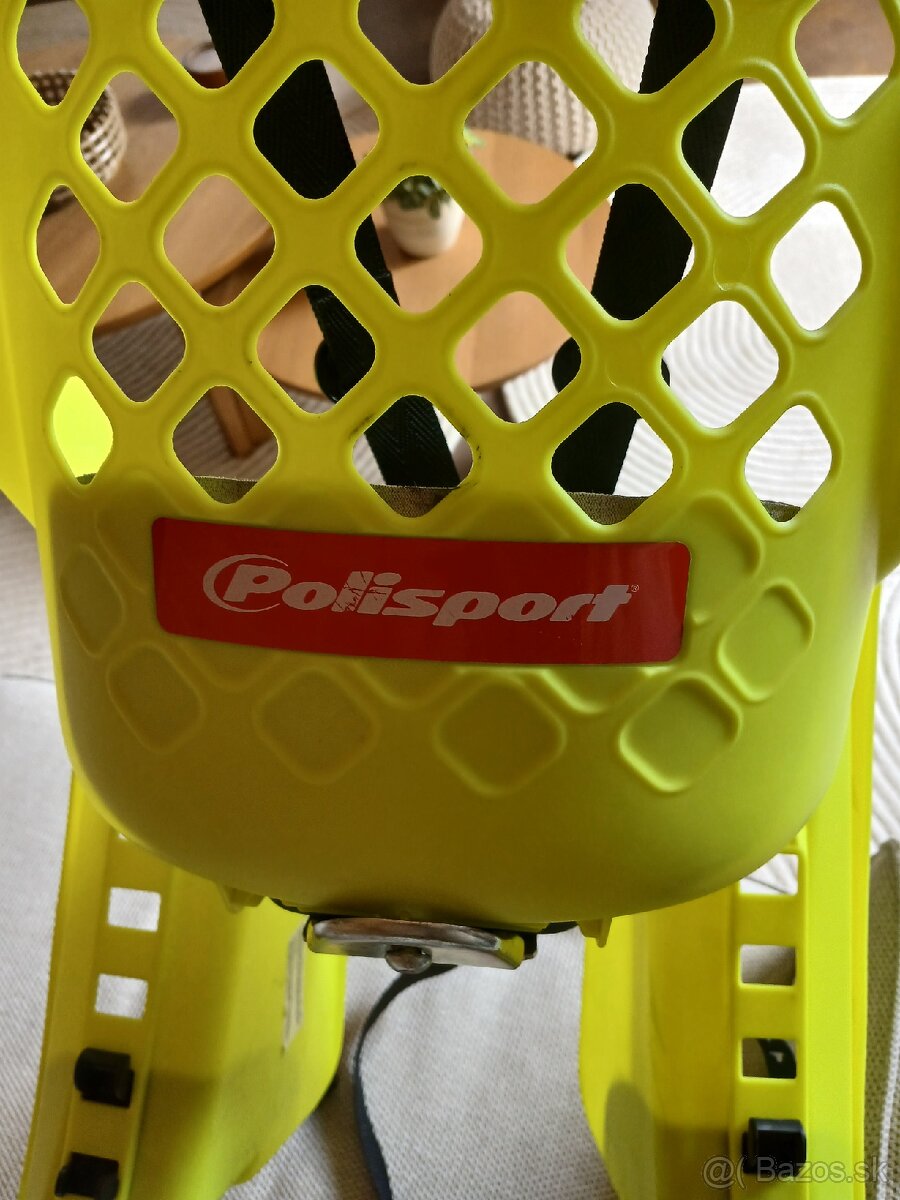 Detská sedačka zadná Polisport Joy 29 na rám - neónová žltá - 4