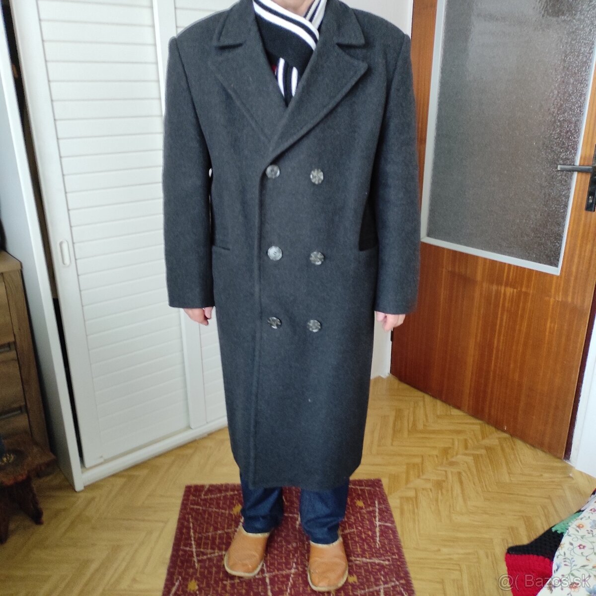 Pánsky zimný kabát - dlhý - 4