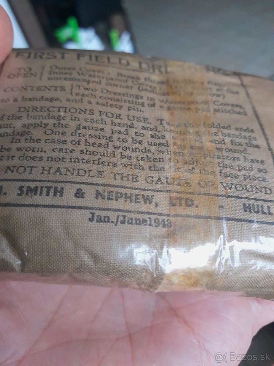 Prvý polný obväz britskej armády 1943 WW2 - 4