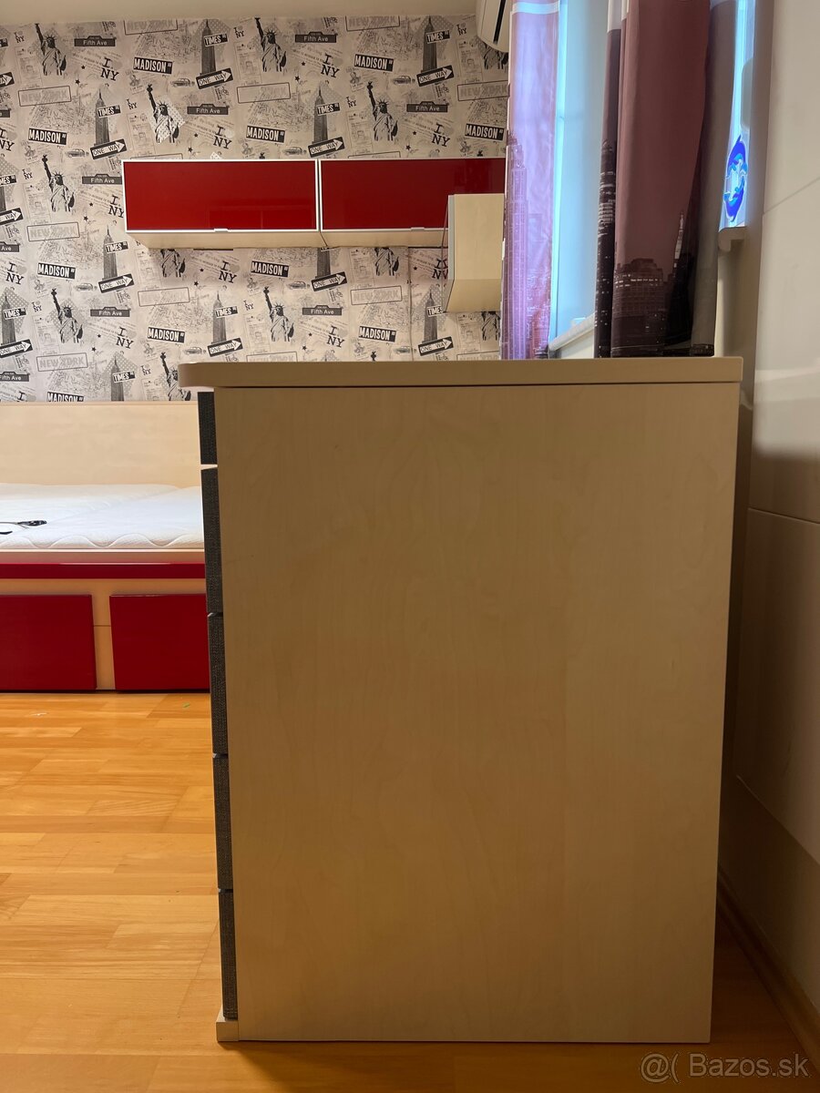 Písací stôl s úložným priestorom a zásuvkami - 4