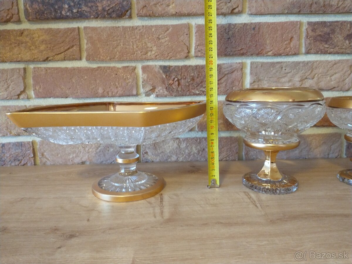 kryštál, sklo, žardiniéra, misa - 4