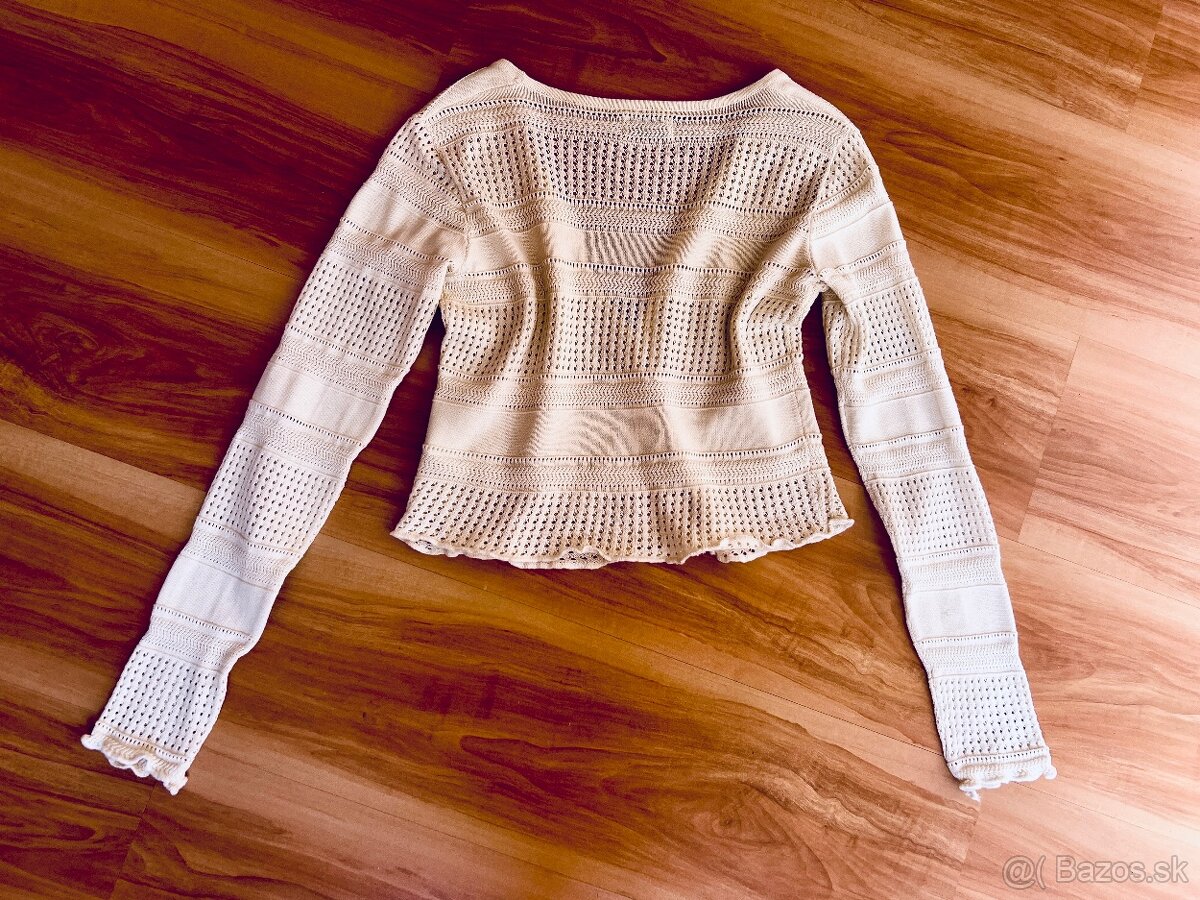 Béžový svetrík, Cropp, S - 4