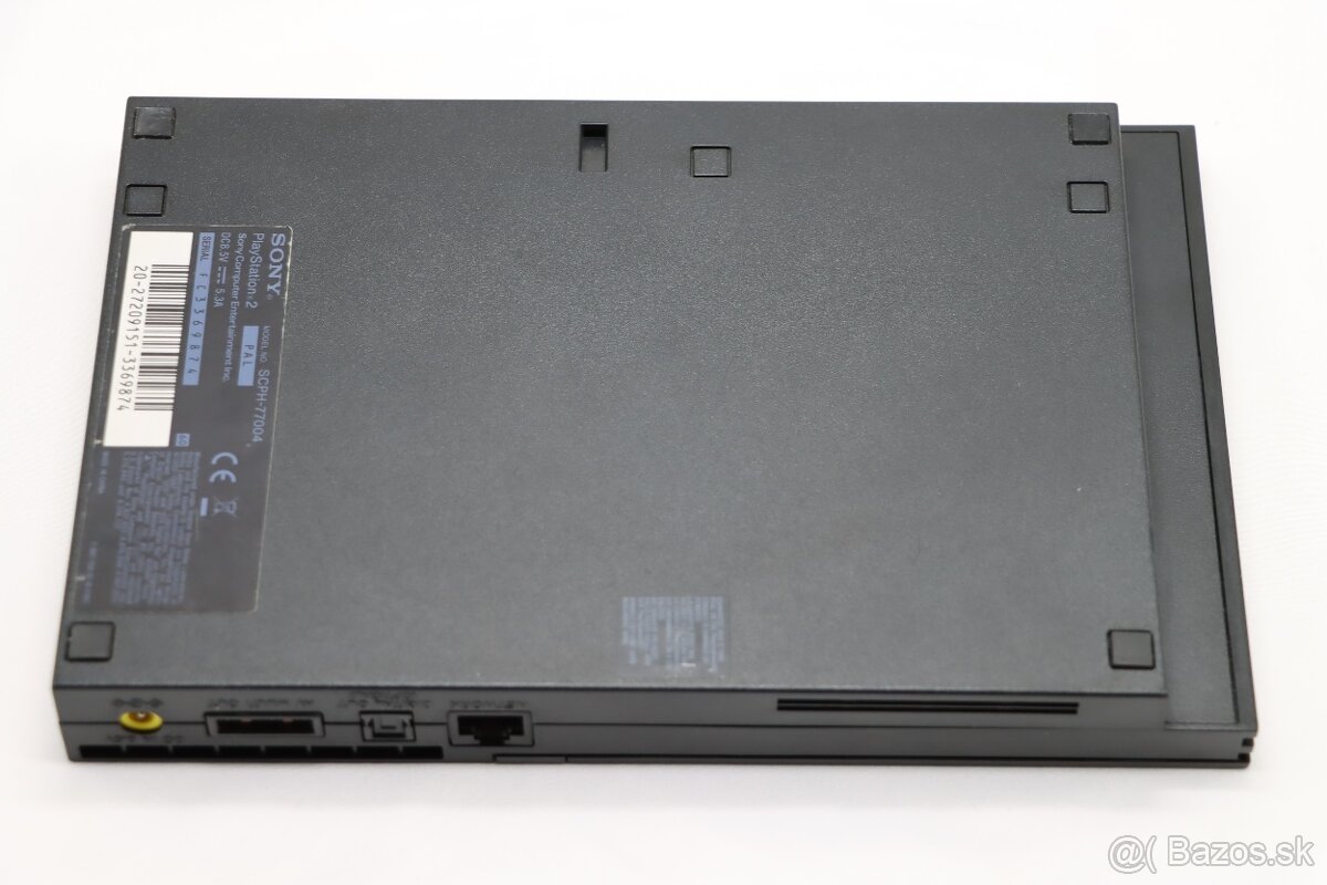 PS2 Slim SCPH-77004 + originál ovládač + originál káble - 4