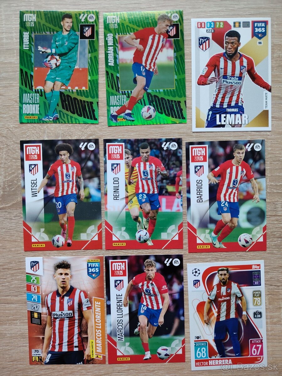 Atletico Madrid - futbalové kartičky - 4