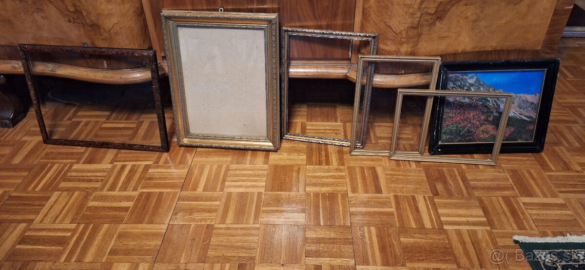 6ks starožitné rámy spolu - 4