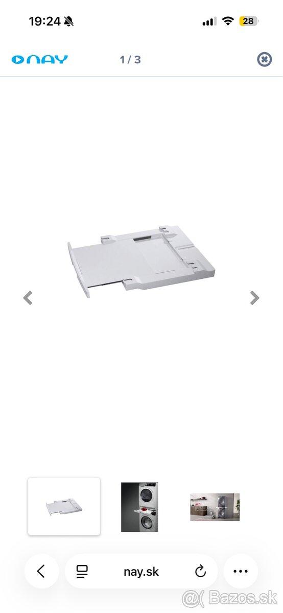 Medzikus práčka – sušička s výsuvom AEG A1WYHSK2 biely - 4