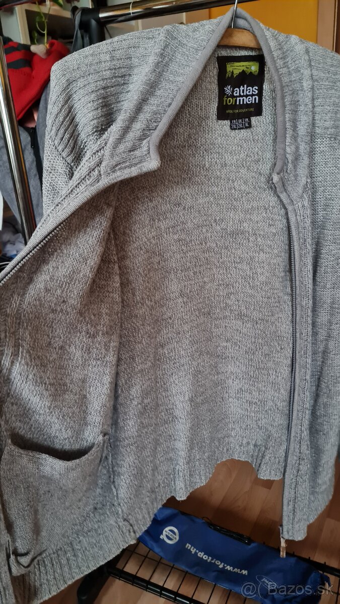 Pánsky sveter so zipsom - XXL - 4