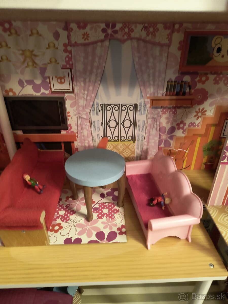 Veľký drevený domček pre bábiky - 4