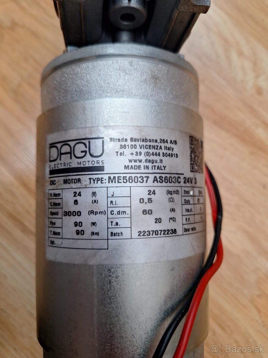 Predám motor s prevodovkou 24VDC - 4