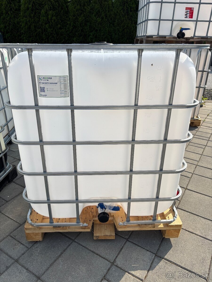 IBC NADOBA NADRZ 1000l Kontajner,plastovà nadrz - 4