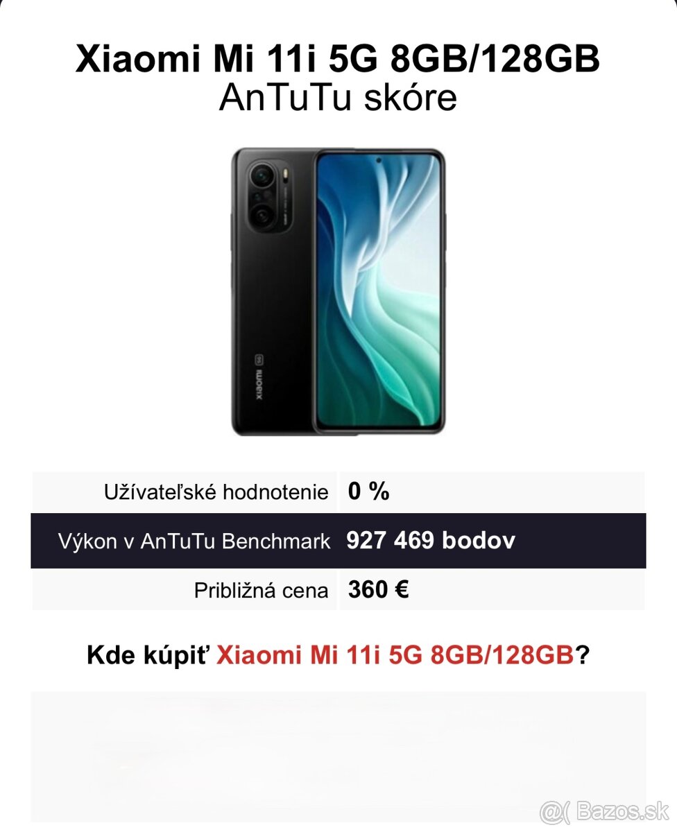 Xiaomi Mi 11i 8GB / 128GB Black - nový - 4