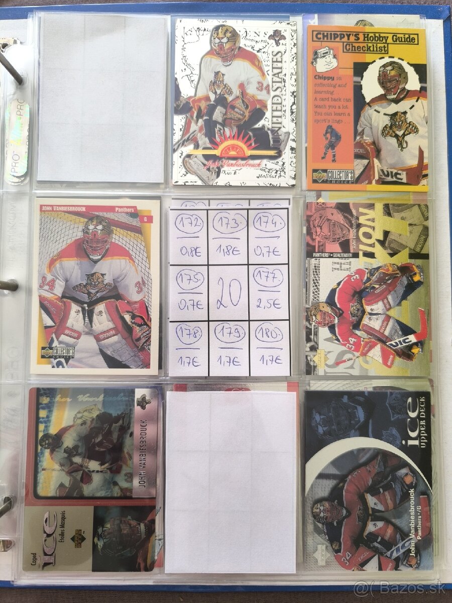 Hokejové kartičky - John Vanbiesbrouck 2 - 4