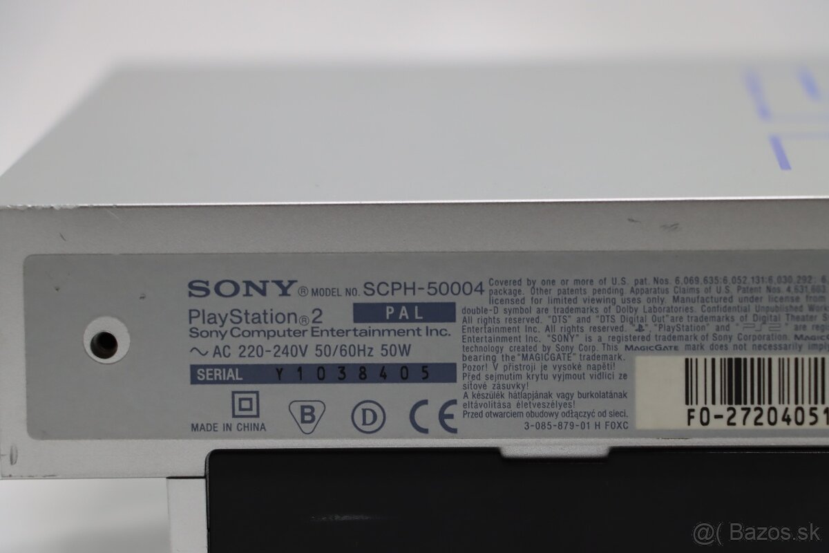 PlayStation 2 FAT SCPH-50004 Silver - iba konzola - 4