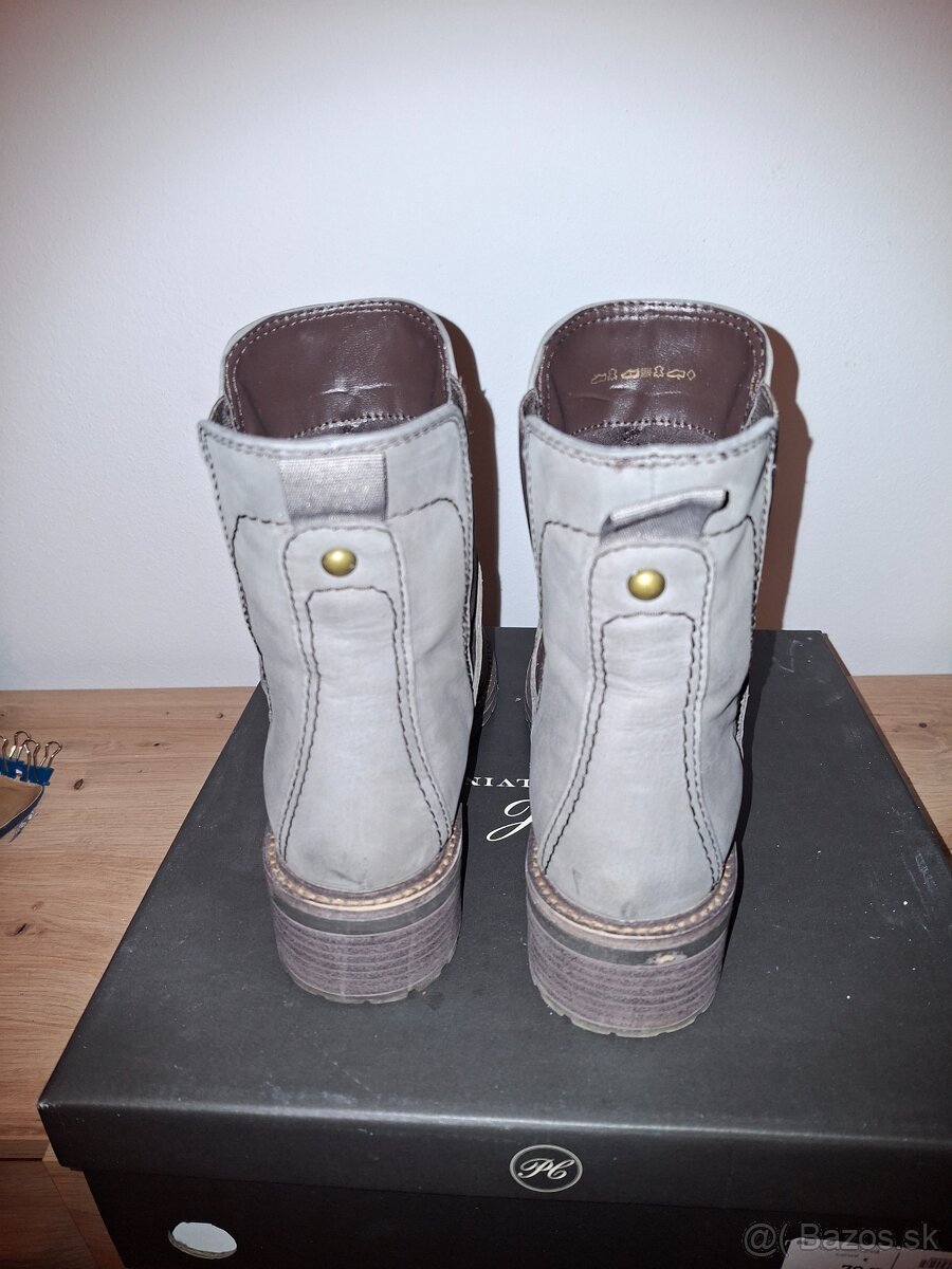 Zimné kožené topánky - 4