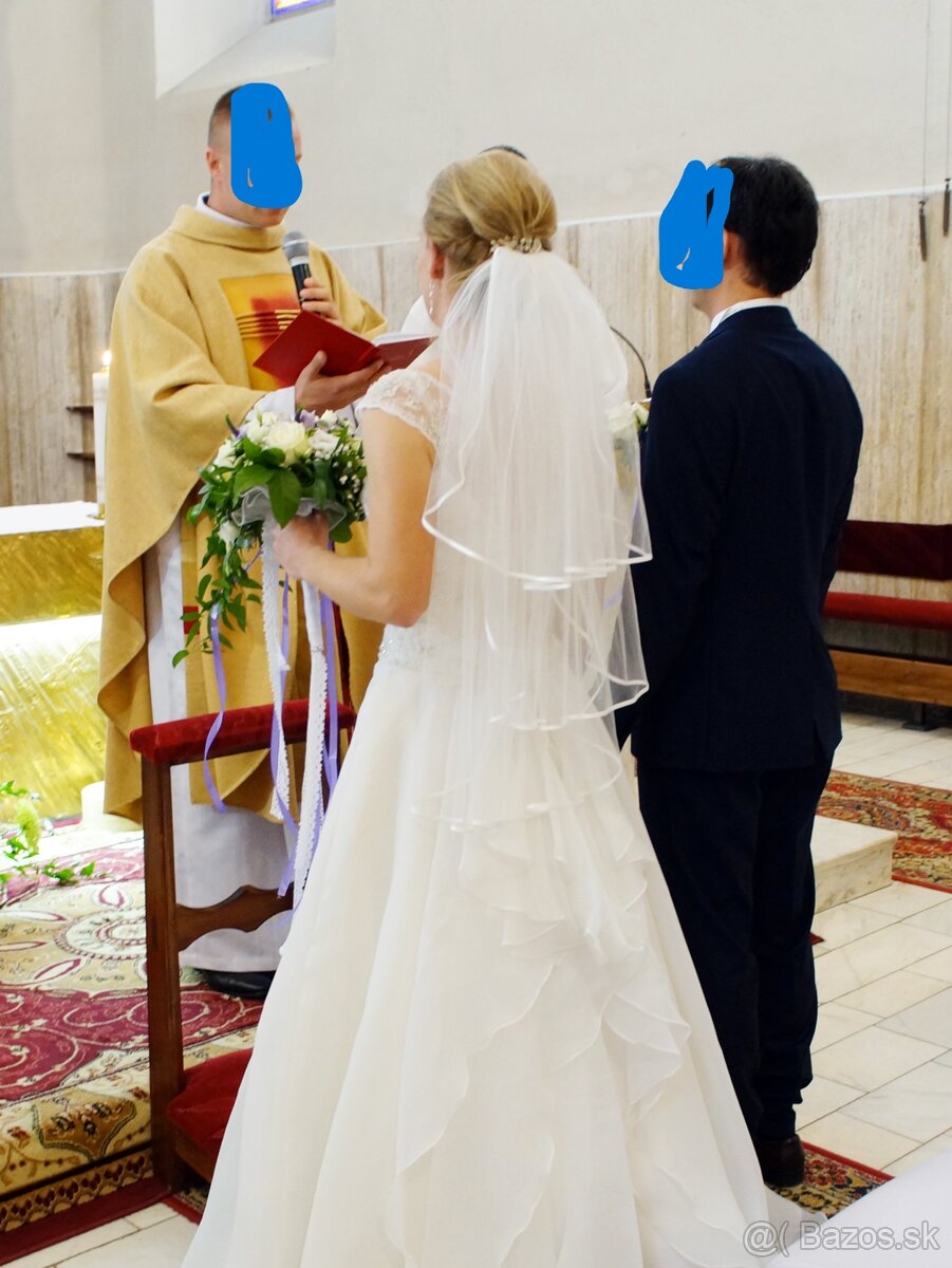 Svadobné šaty + závoj - 4