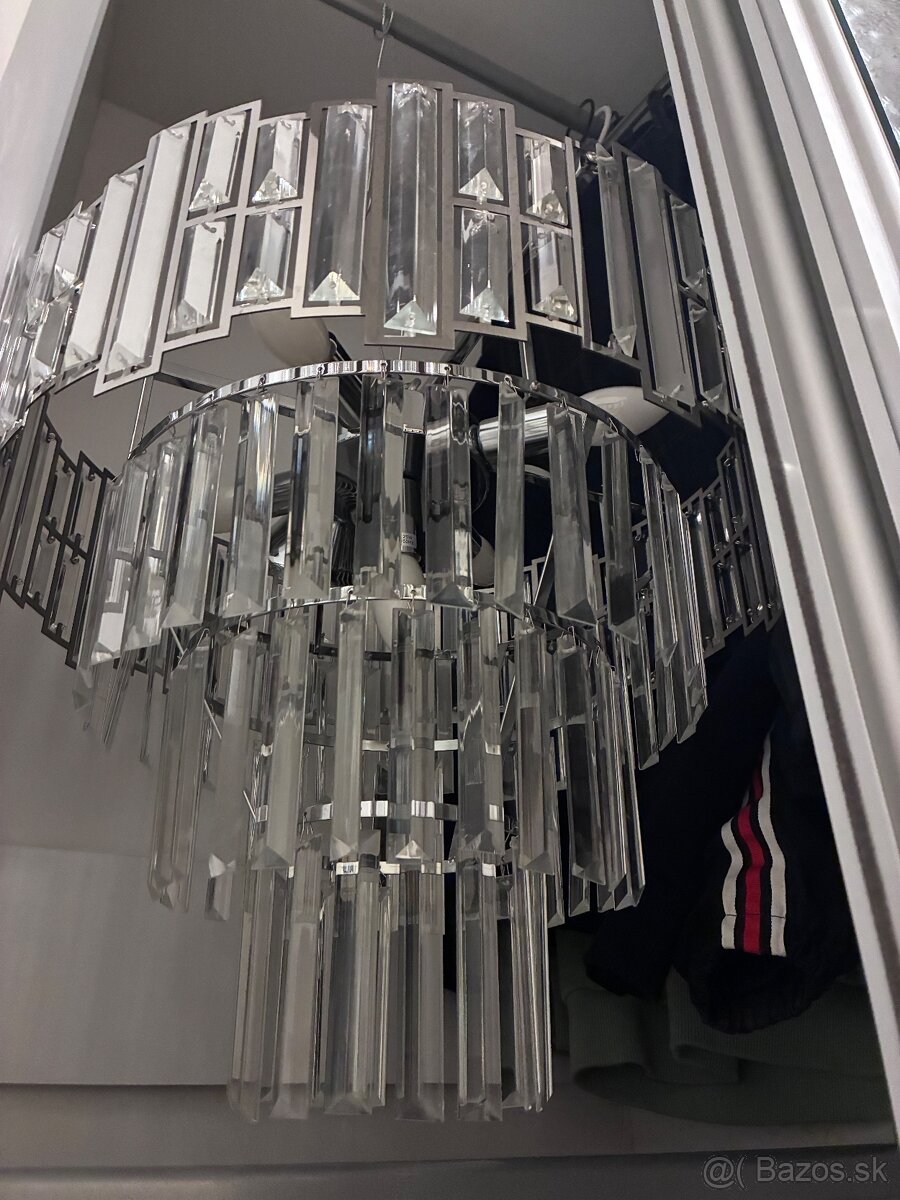 Kryštálový závesný luster 2ks - 4