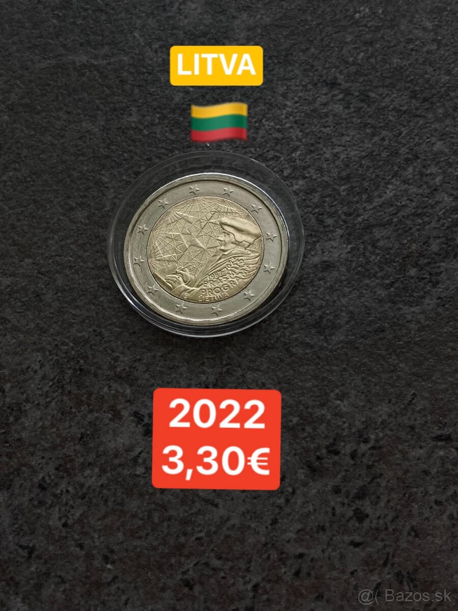 Litva - 2 eurové mince - 4