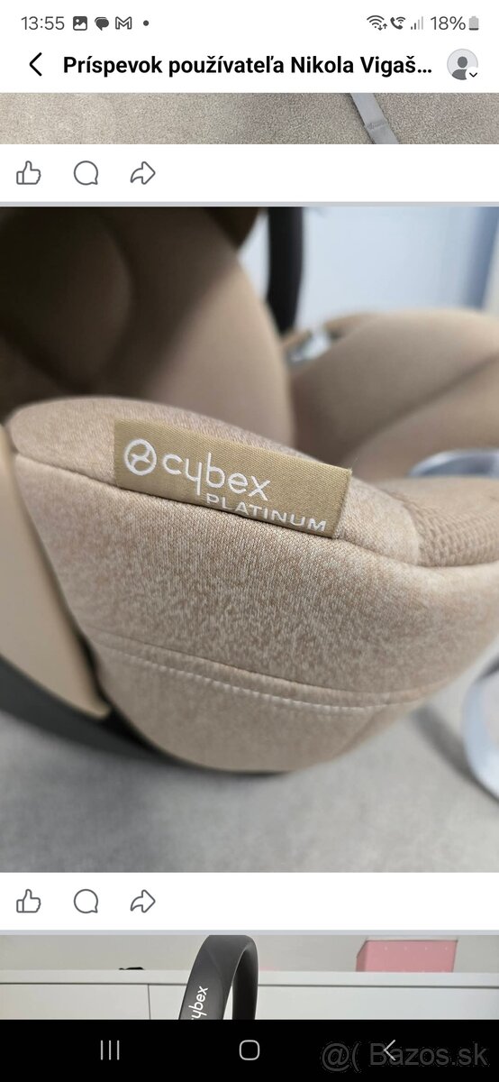 Cybex Cloud T+ Platinum + Cybex Base T i-Size Platinum - 4
