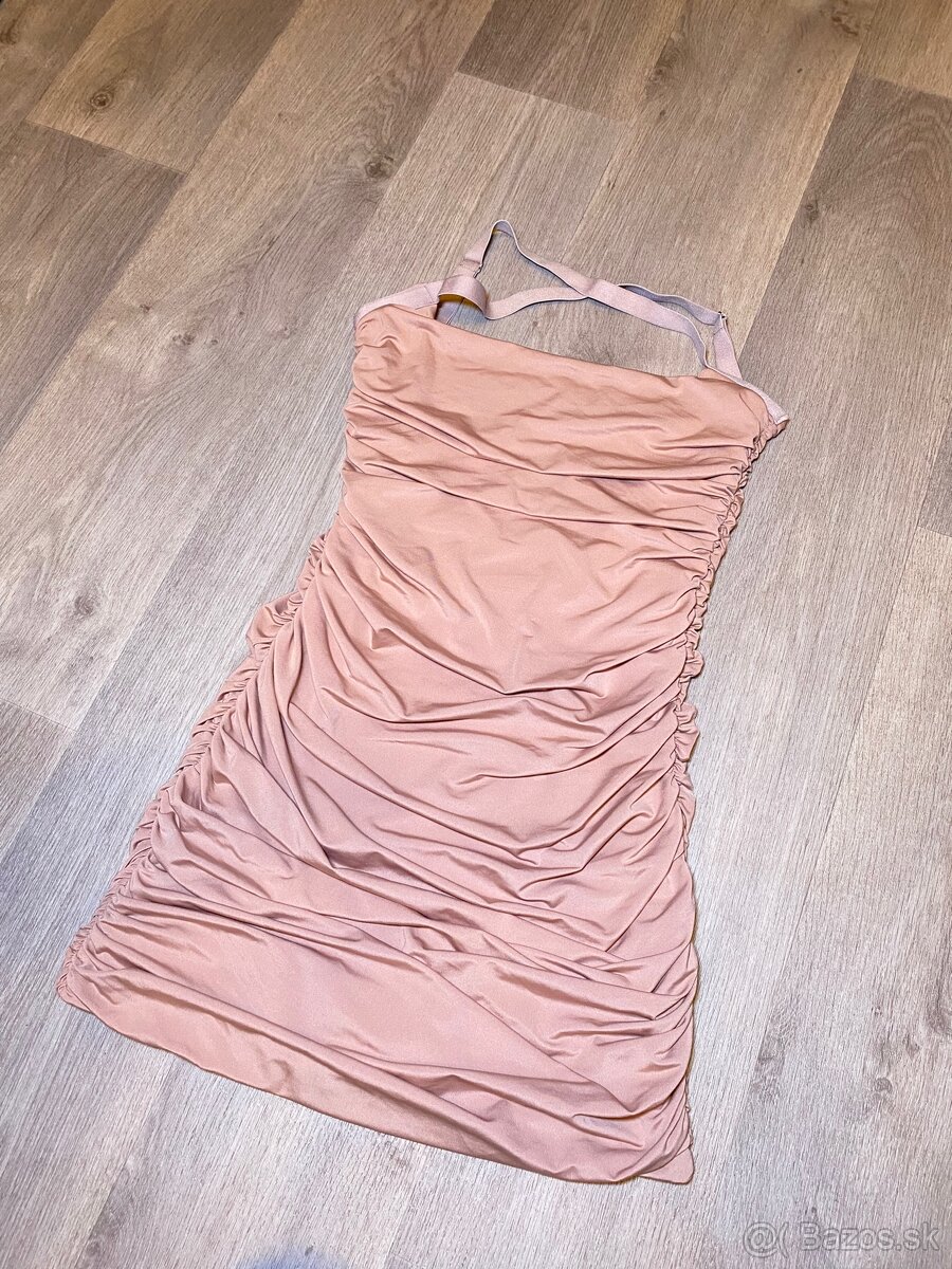 Mini šaty Princess London – béžovo-hnedé, XS/XXS - 4