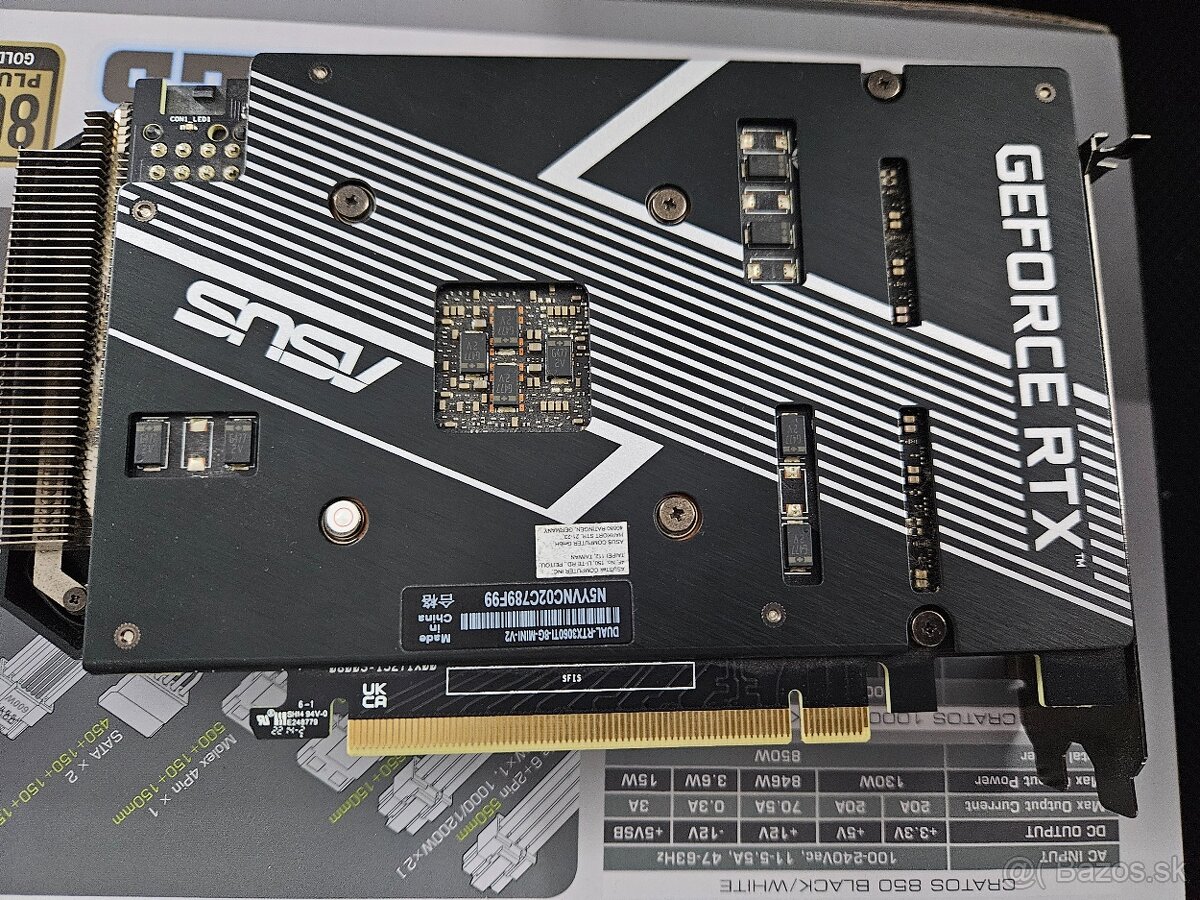 Predám ASUS DUAL GeForce RTX 3060 Ti V2 MINI - 4