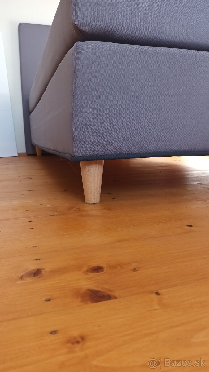 Nová sivá jednolôžková posteľ - 4