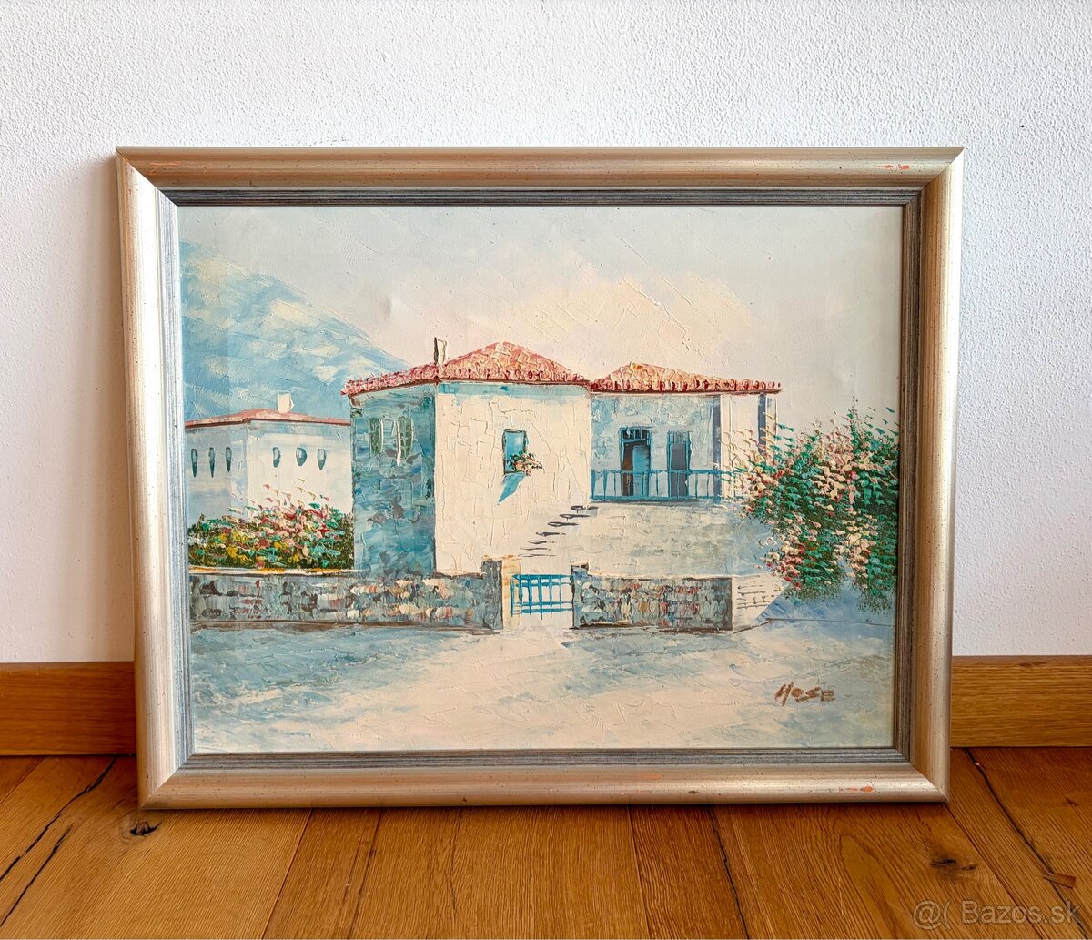 Starý obraz olejomalba - 4