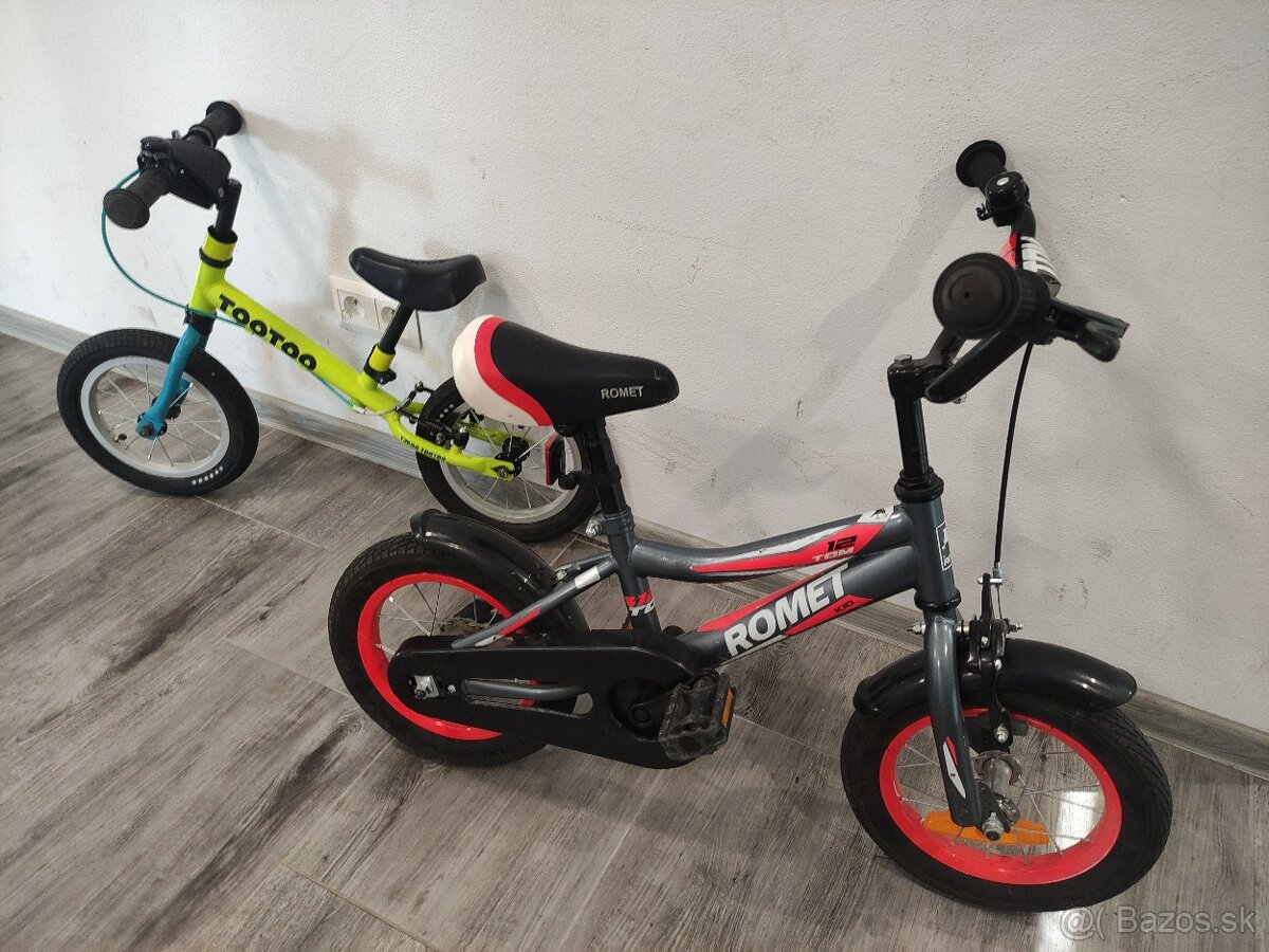 Predám detský bicykel ROMET Čierny 12" - 4