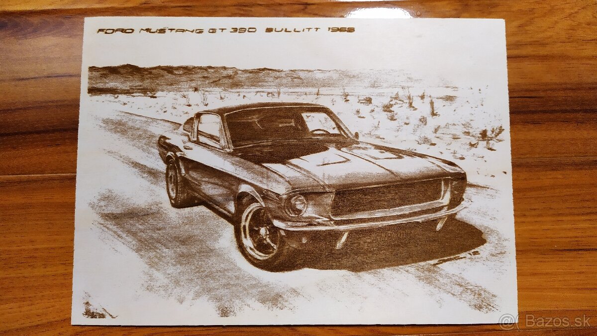 Laserom gravírovaný portrét, preglejka formátu A4 (2) - 4