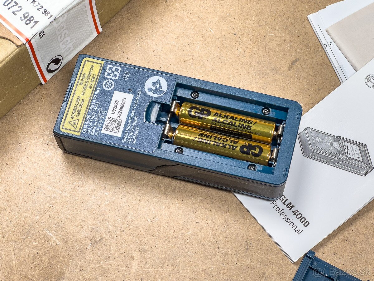 Bosch GLM 4000 laserový merač vzdialenosti 40 m - 4