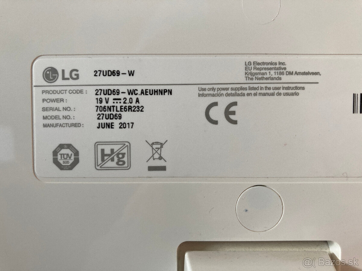 27"4K UHD IPS monitor LG 27UD69-W /Perfektný stav/ - 4