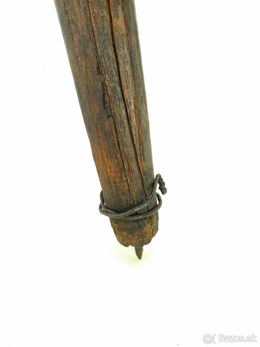 Starý drevený kompas - krokomer - compas - drevená dekorácia - 4