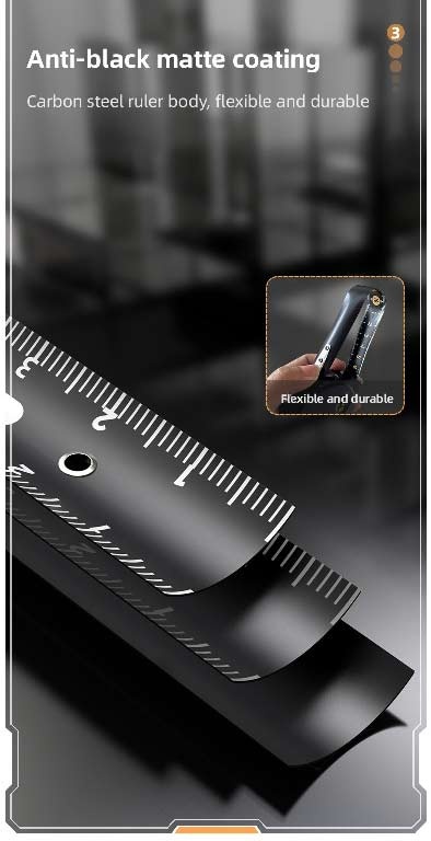 Pásmové meradlo 5m, čierne pásmo - 4