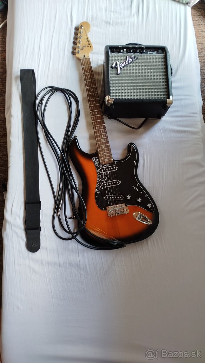 Fender Squier Sonic Stratocaster Custom Elektrická gitara - 4