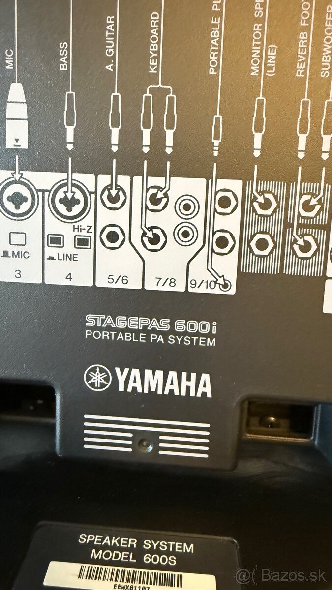 Ozvučovací set Yamaha Stagepas 600i - 4