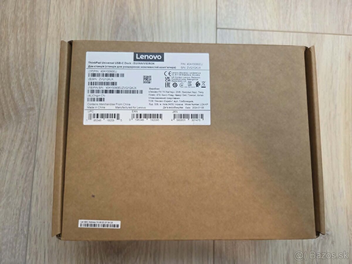 Lenovo ThinkPad USB C dock station, dokovacia stanica - 4