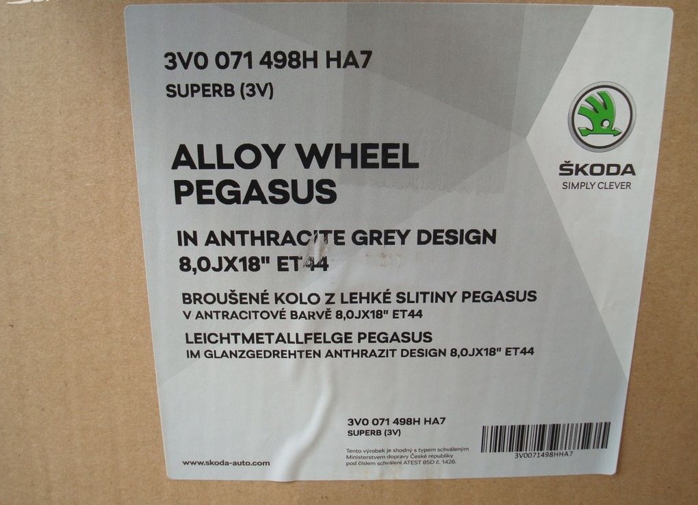 18" alu ŠKODA PEGASUS originál 100 % stav. - 4