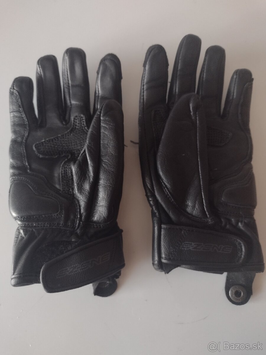 Detské kožené rukavice na motorku, veľkosť XS. - 4