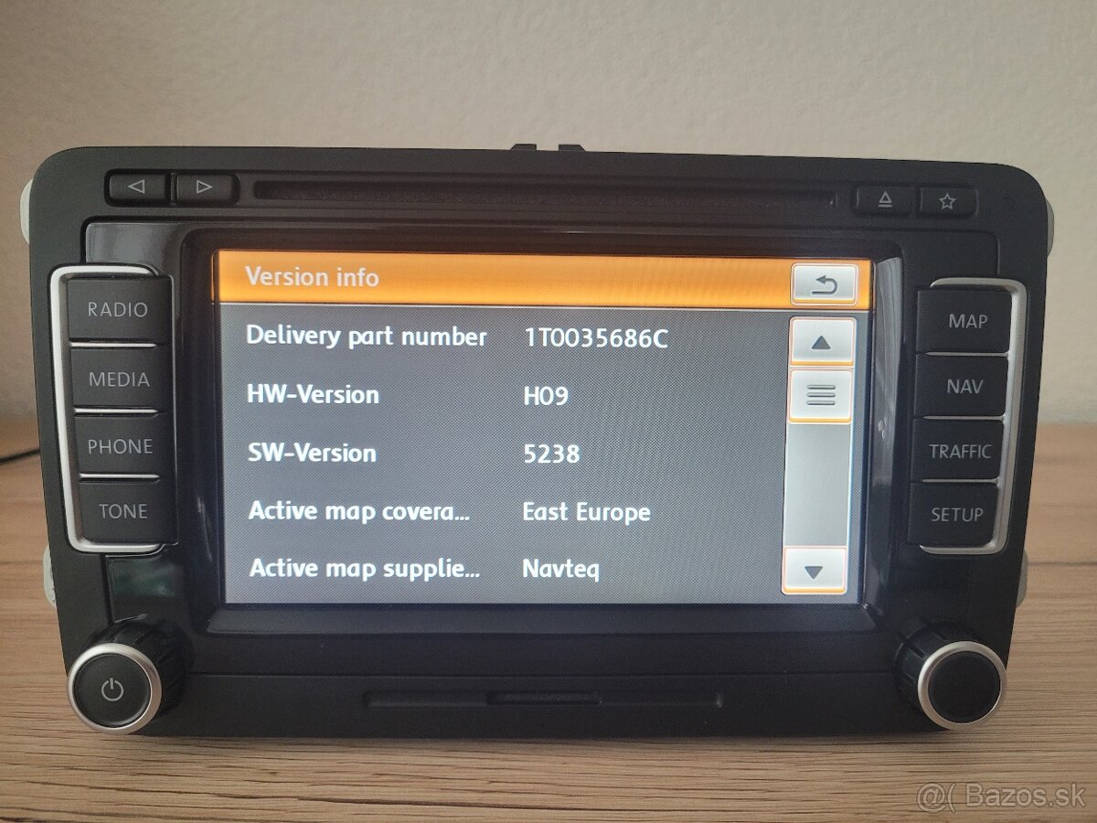 Predám Volkswagen Navigation RNS 510 - 1T0 035 686 C LED - 4