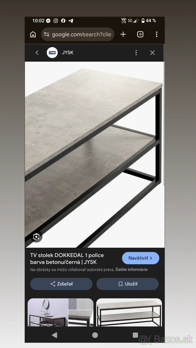 Sivý TV stolík JYSK - 4