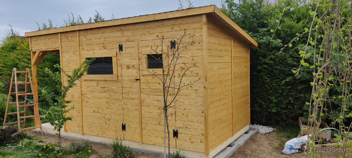 Záhradný drevený domček s terasou ZDARMA DOPRAVA CELA SR - 4