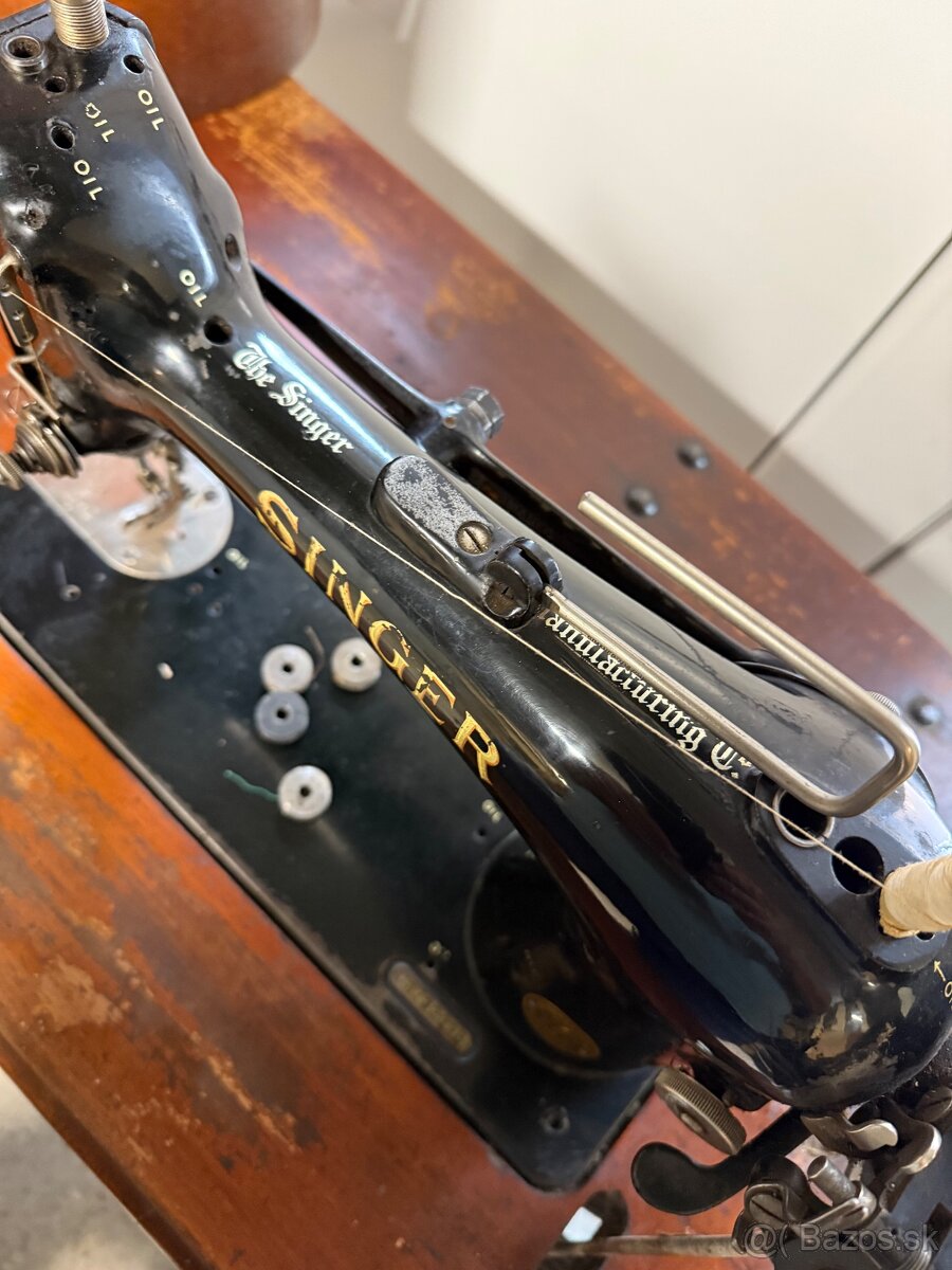 Singer starožitný šijací stroj - 4