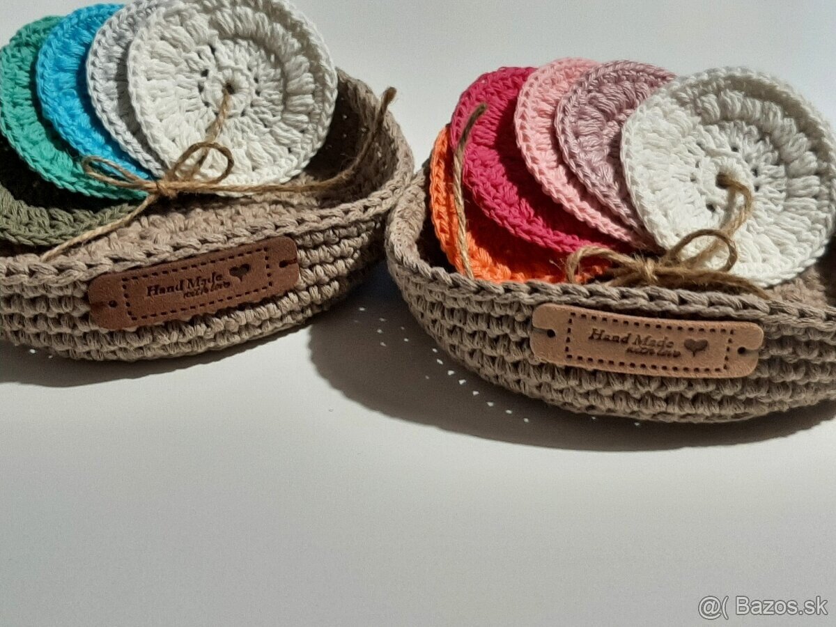 Odličovacie hand-made zero waste tampóny & košík - 4