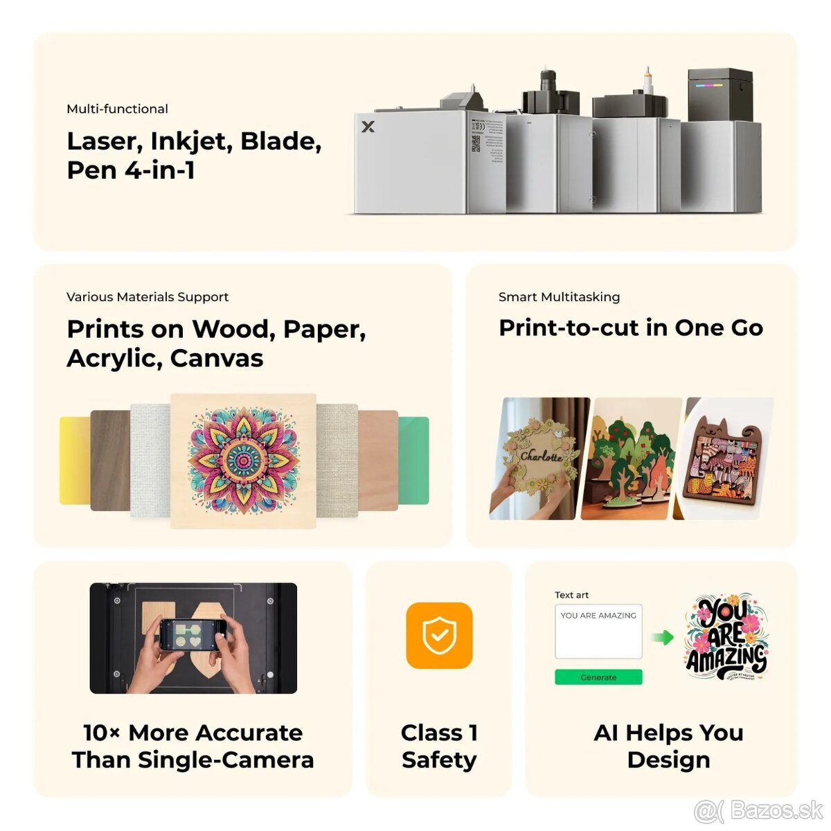 Laserový ploter, gravirka Xtool M1 ultra - 4