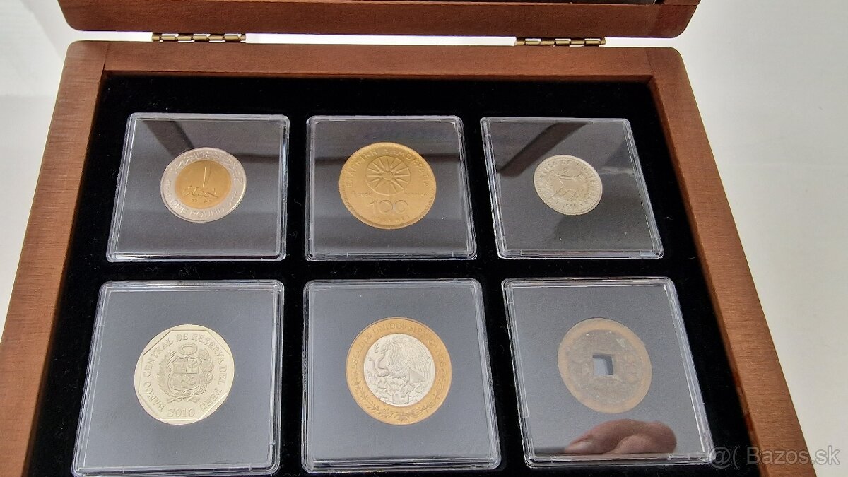 Starožitné mince ANTICKÉ KULTÚRY v original drevenej Etue. - 4