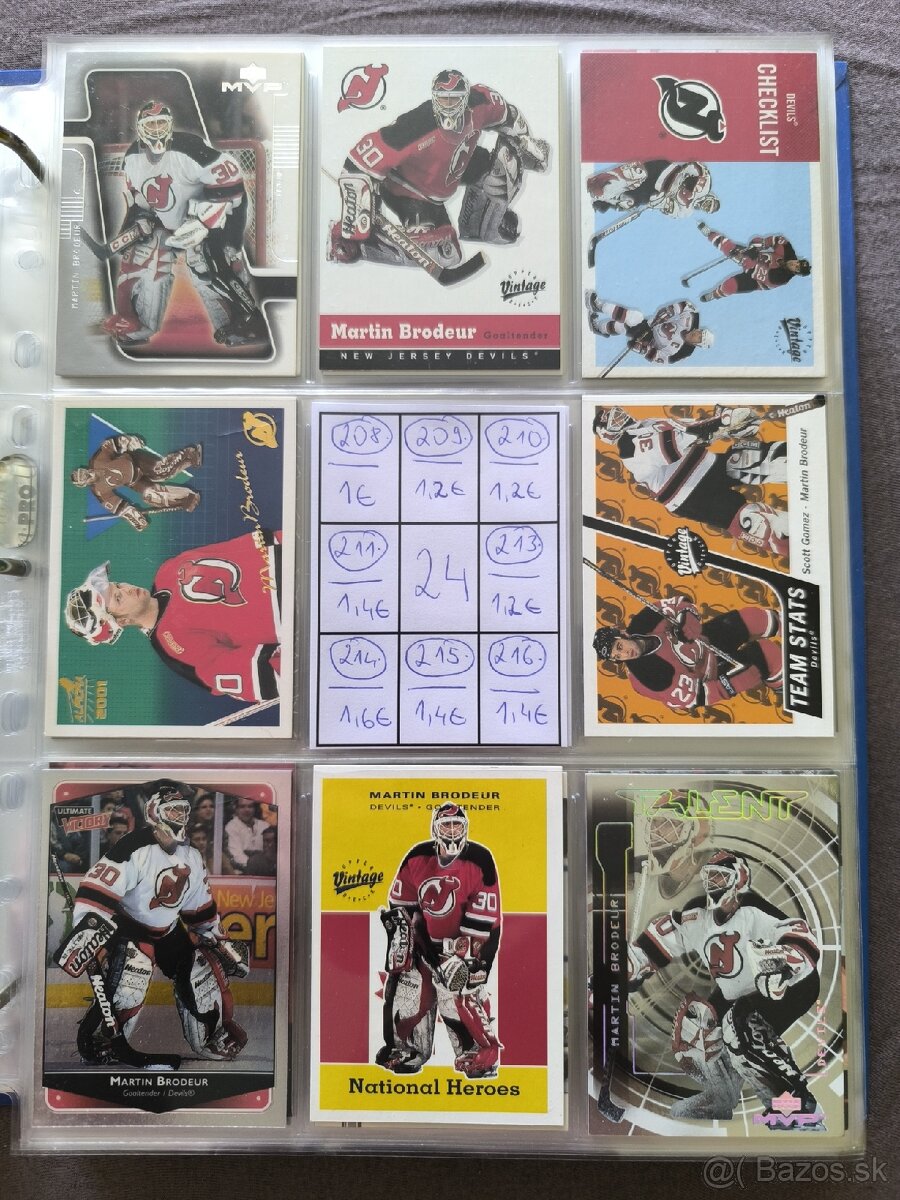 Hokejové kartičky - Martin Brodeur 2 - 4